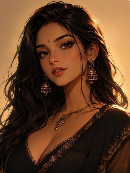 Portrait of a fictional AI prompt concept